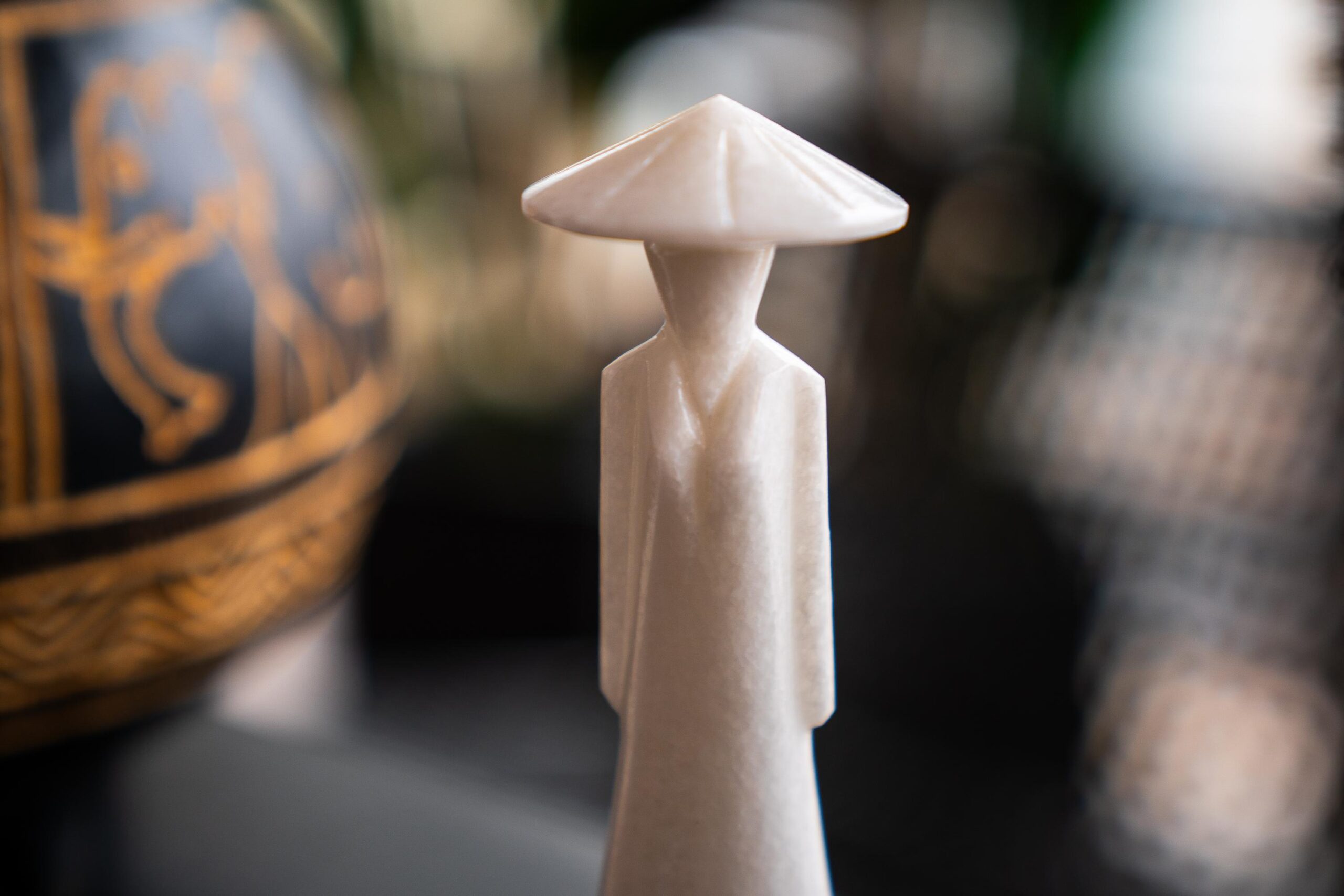 Figura Vietnamita de Mármol – Artesanía Tradicional - Imagen 2